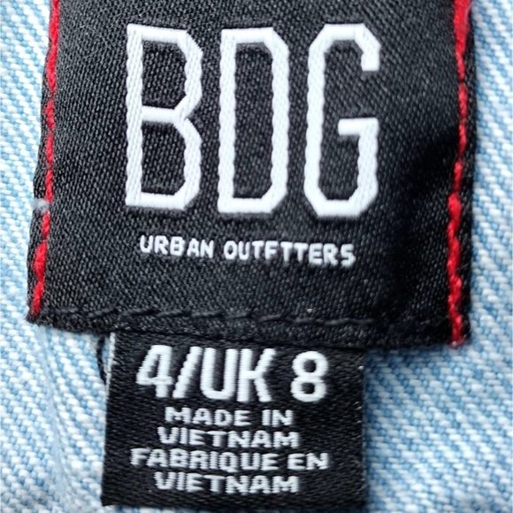 Urban Outfitter BDG Blue Jean Casual Indie Grunge Denim Shorts Romper / Size: 4 - Picture 5 of 5